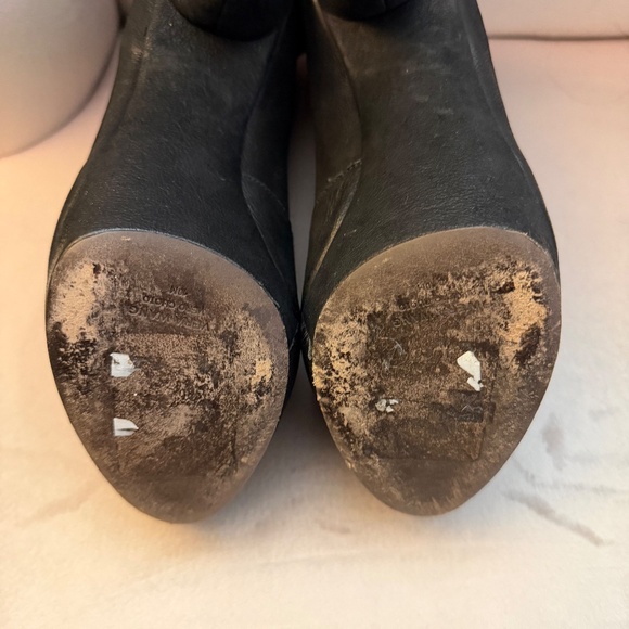 Vera Wang Royce Peep Toe Booties with Fabric Bow in Gross grain leather Size 10 - Picture 6 of 7